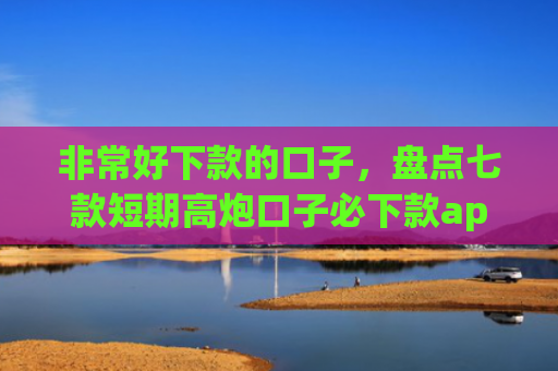 非常好下款的口子，盘点七款短期高炮口子必下款app
