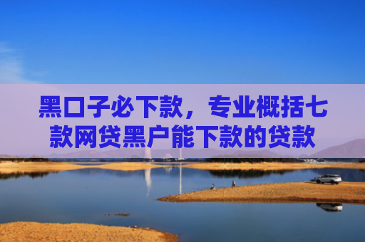 黑口子必下款，专业概括七款网贷黑户能下款的贷款