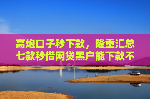 高炮口子秒下款，隆重汇总七款秒借网贷黑户能下款不