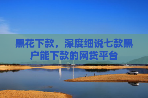 黑花下款，深度细说七款黑户能下款的网贷平台