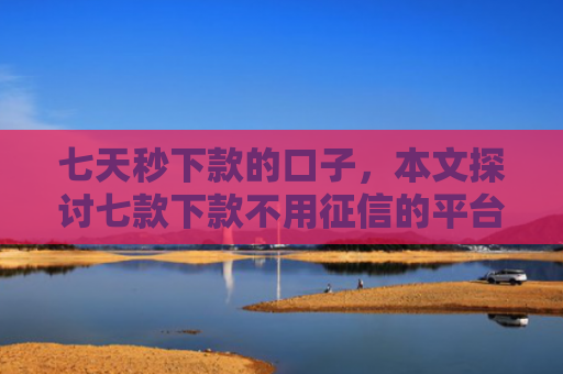 七天秒下款的口子，本文探讨七款下款不用征信的平台