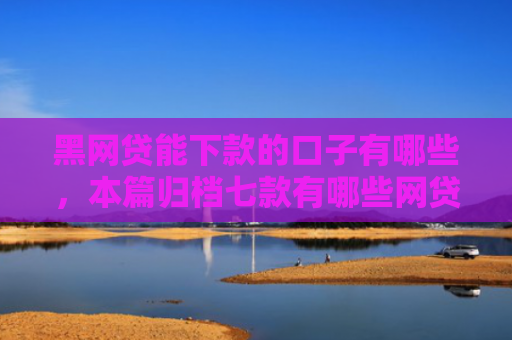 黑网贷能下款的口子有哪些，本篇归档七款有哪些网贷黑户好下款