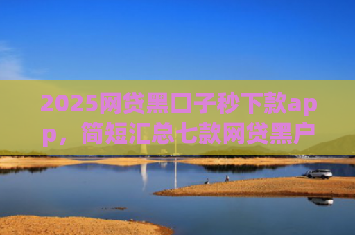 2025网贷黑口子秒下款app，简短汇总七款网贷黑户还能下款的口子