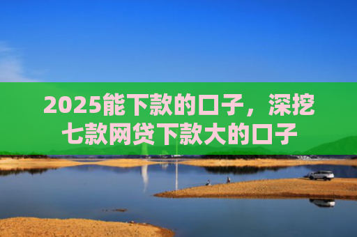 2025能下款的口子，深挖七款网贷下款大的口子