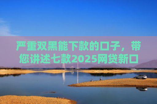 严重双黑能下款的口子，带您讲述七款2025网贷新口子下款