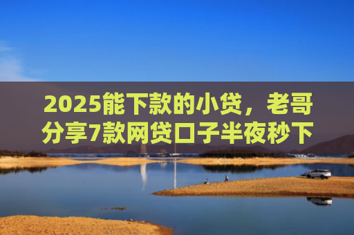 2025能下款的小贷，老哥分享7款网贷口子半夜秒下款