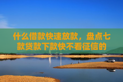 什么借款快速放款，盘点七款贷款下款快不看征信的