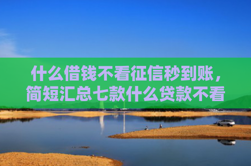 什么借钱不看征信秒到账，简短汇总七款什么贷款不看征信秒下款