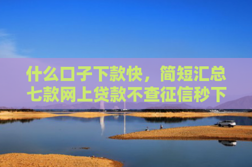 什么口子下款快，简短汇总七款网上贷款不查征信秒下款
