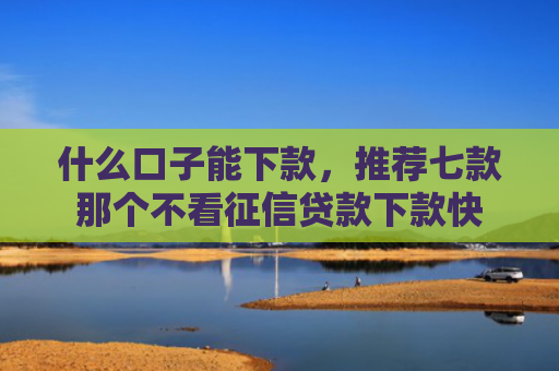 什么口子能下款，推荐七款那个不看征信贷款下款快
