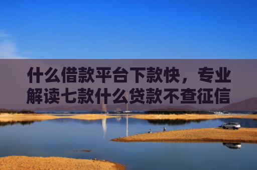 什么借款平台下款快，专业解读七款什么贷款不查征信秒下款