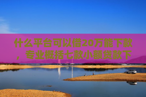 什么平台可以借20万能下款，专业概括七款小额贷款下款快不查征信