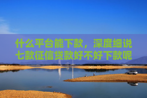 什么平台能下款，深度细说七款征信贷款好不好下款呢