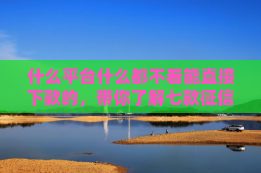 什么平台什么都不看能直接下款的，带你了解七款征信不好也能下款的贷款