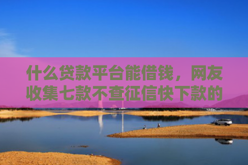 什么贷款平台能借钱，网友收集七款不查征信快下款的贷款