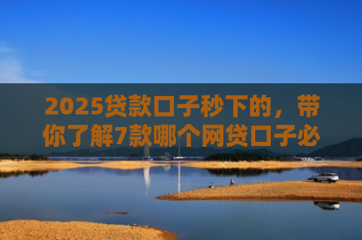2025贷款口子秒下的，带你了解7款哪个网贷口子必下款