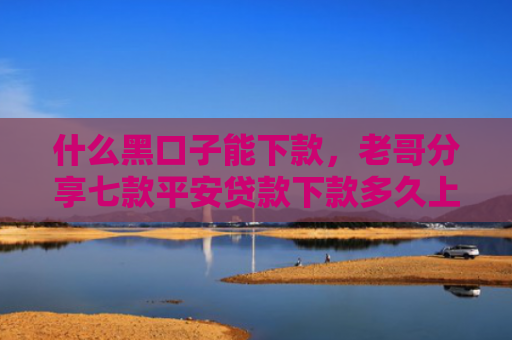 什么黑口子能下款，老哥分享七款平安贷款下款多久上征信