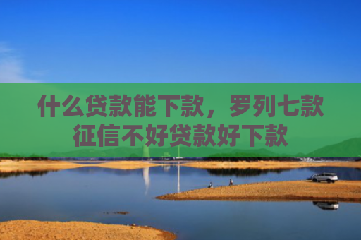 什么贷款能下款，罗列七款征信不好贷款好下款
