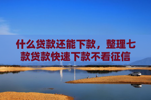 什么贷款还能下款，整理七款贷款快速下款不看征信