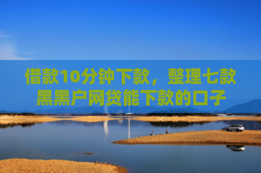借款10分钟下款，整理七款黑黑户网贷能下款的口子