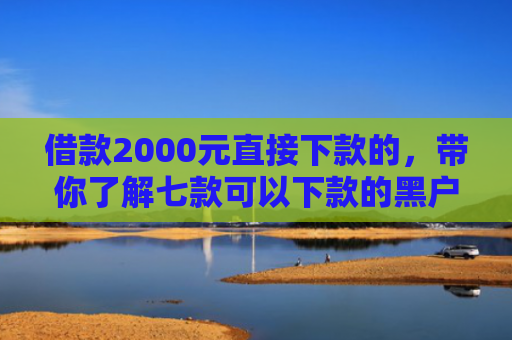 借款2000元直接下款的，带你了解七款可以下款的黑户网贷软件