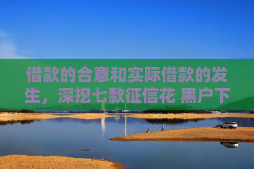 借款的合意和实际借款的发生，深挖七款征信花 黑户下款的网贷