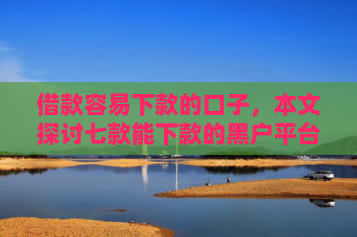 借款容易下款的口子，本文探讨七款能下款的黑户平台