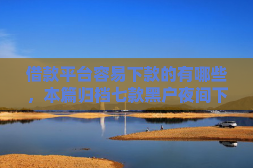 借款平台容易下款的有哪些，本篇归档七款黑户夜间下款平台