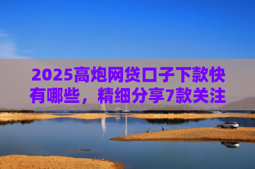 2025高炮网贷口子下款快有哪些，精细分享7款关注网贷最新下款口子