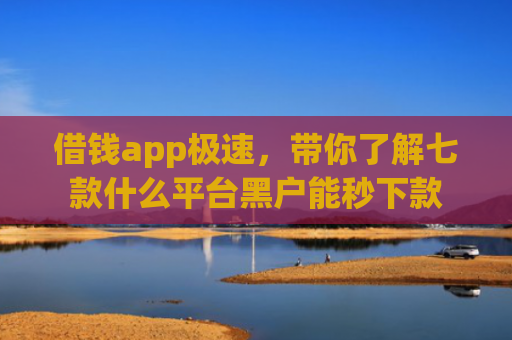 借钱app极速，带你了解七款什么平台黑户能秒下款