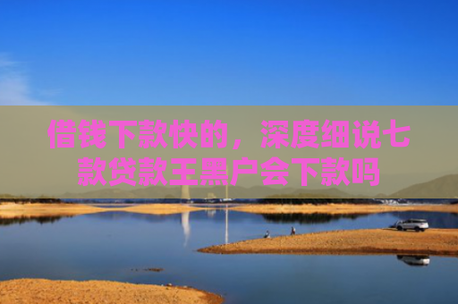 借钱下款快的，深度细说七款贷款王黑户会下款吗