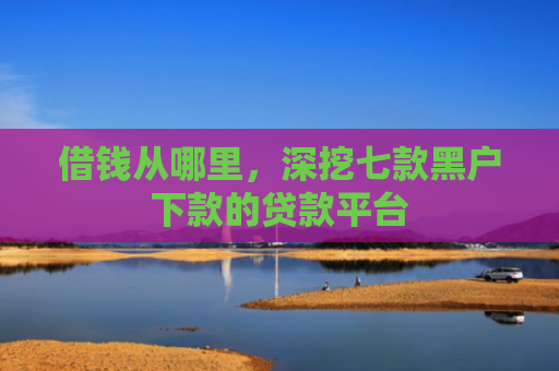 借钱从哪里，深挖七款黑户下款的贷款平台
