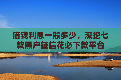 借钱利息一般多少，深挖七款黑户征信花必下款平台