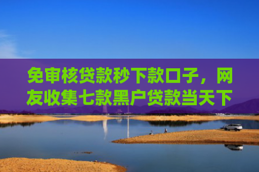 免审核贷款秒下款口子，网友收集七款黑户贷款当天下款app
