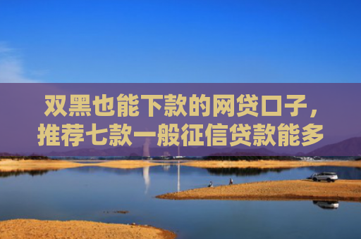 双黑也能下款的网贷口子，推荐七款一般征信贷款能多久下款