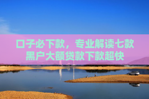 口子必下款，专业解读七款黑户大额贷款下款超快