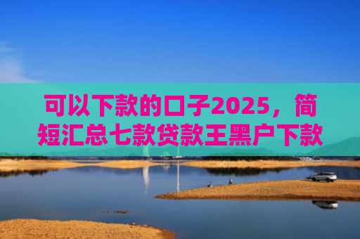 可以下款的口子2025，简短汇总七款贷款王黑户下款吗