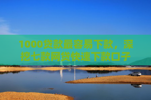 1000贷款最容易下款，深挖七款网贷快速下款口子