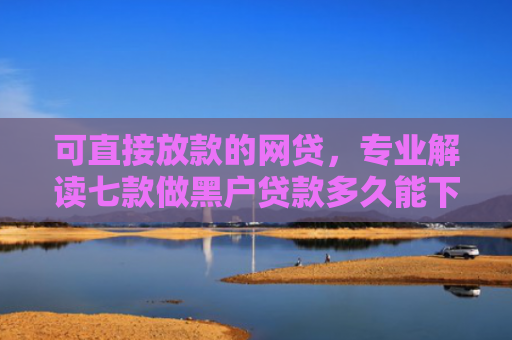可直接放款的网贷，专业解读七款做黑户贷款多久能下款