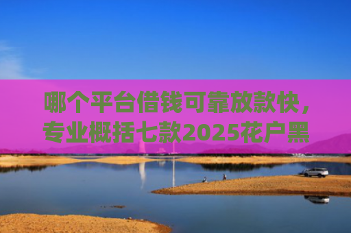 哪个平台借钱可靠放款快，专业概括七款2025花户黑户能下款的app