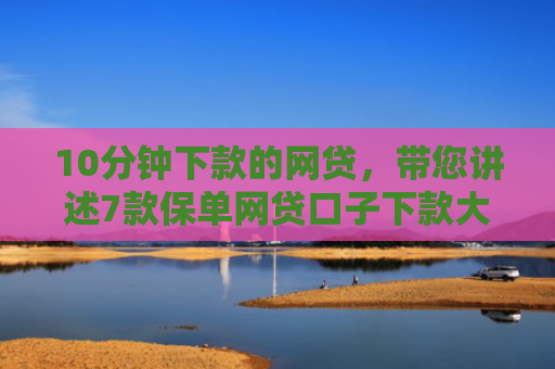 10分钟下款的网贷，带您讲述7款保单网贷口子下款大的