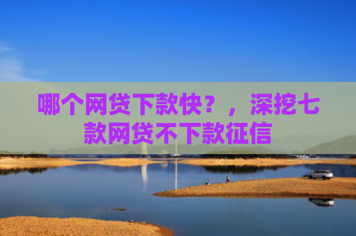 哪个网贷下款快？，深挖七款网贷不下款征信