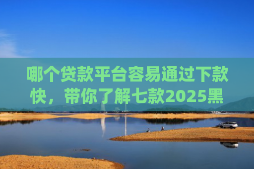 哪个贷款平台容易通过下款快，带你了解七款2025黑户贷款当天下款app