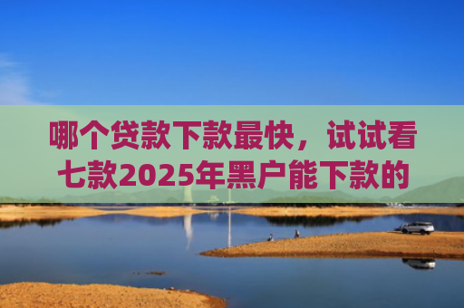 哪个贷款下款最快，试试看七款2025年黑户能下款的app