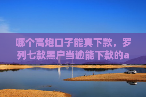 哪个高炮口子能真下款，罗列七款黑户当逾能下款的app