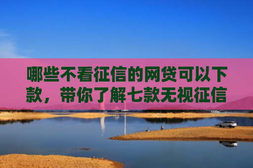 哪些不看征信的网贷可以下款，带你了解七款无视征信能下款的网贷