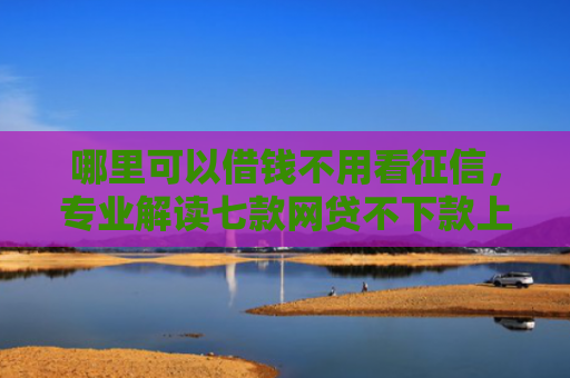 哪里可以借钱不用看征信，专业解读七款网贷不下款上征信吗