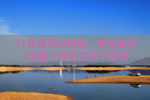 17在哪可以借钱，专业解读7款那个网贷口子下款快
