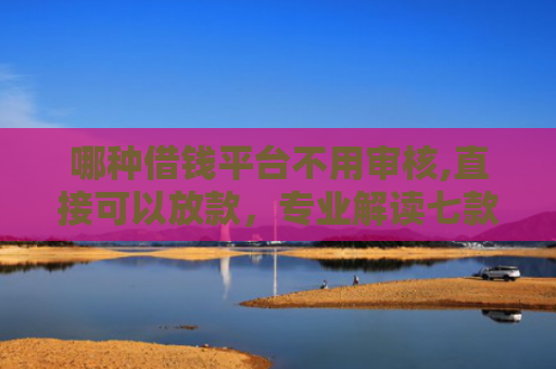 哪种借钱平台不用审核,直接可以放款，专业解读七款网贷和征信黑如何下款