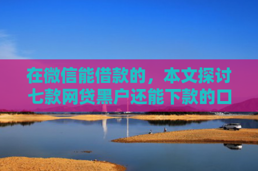 在微信能借款的，本文探讨七款网贷黑户还能下款的口子